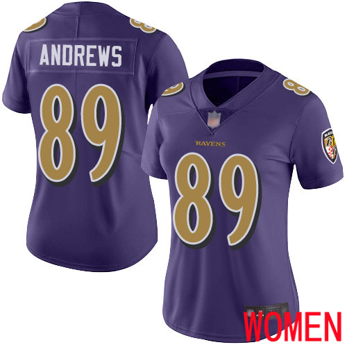 Baltimore Ravens Limited Purple Women Mark Andrews Jersey NFL Football #89 Rush Vapor Untouchable
